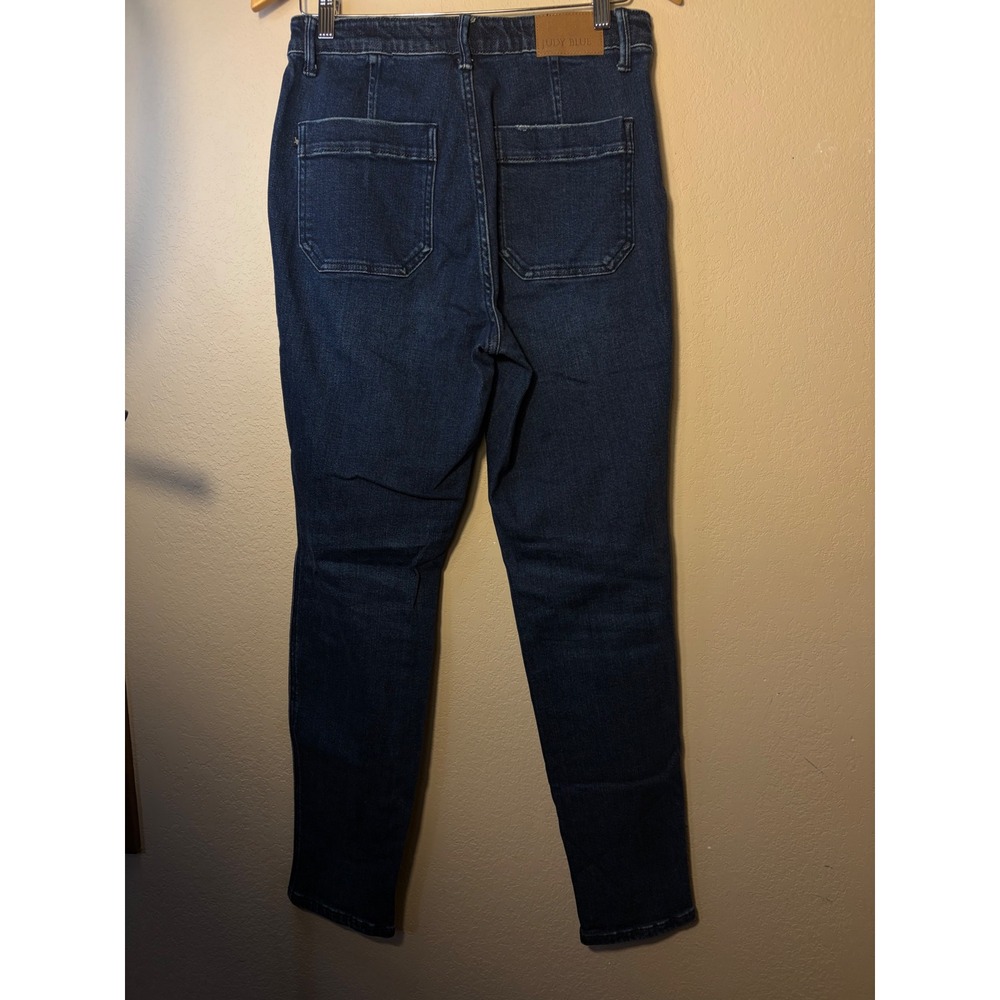 Judy Blue Los Angeles Dark Wash Denim Jogger Jeans Size 7/28 Drawstring Waist - Picture 2 of 11
